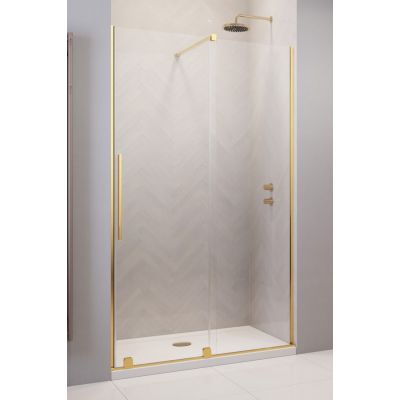 Radaway Furo DWJ drzwi prysznicowe 47,2 cm wnękowe prawe złoty połysk/szkło przezroczyste 10107472-09-01R