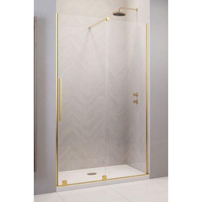 Radaway Furo Gold DWJ drzwi prysznicowe 72,2 cm prawe złoty połysk/szkło przezroczyste 10107722-09-01R