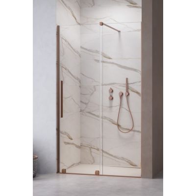 Radaway Furo Brushed Copper DWJ drzwi prysznicowe 62,2 cm prawe miedź szczotkowana/szkło przezroczyste 10107622-93-01R