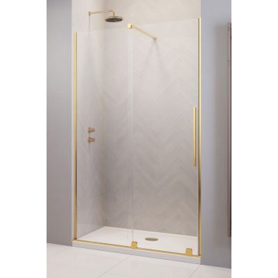 Radaway Furo Gold DWJ drzwi prysznicowe 72,2 cm lewe złoty połysk/szkło przezroczyste 10107722-09-01L
