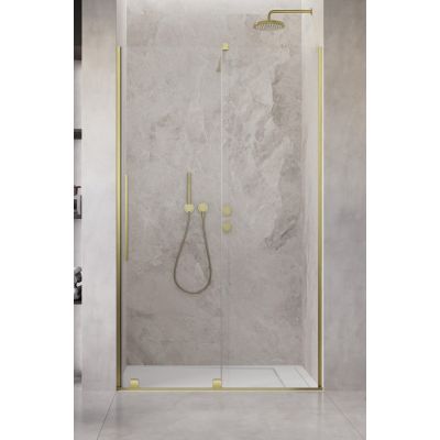 Radaway Furo Brushed Gold DWJ drzwi prysznicowe 82,2 cm rozsuwane złoty szczotkowany/szkło przezroczyste 10107822-99-01R
