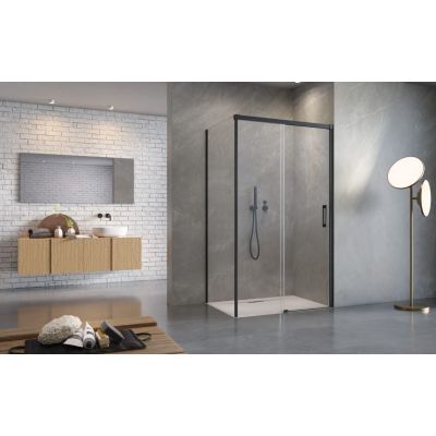 Radaway Idea Black KDS drzwi prysznicowe 120 cm prawe czarny/szkło przezroczyste 10115120-54-01R