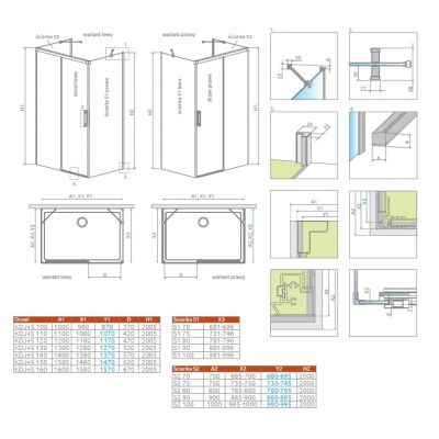 Radaway Idea KDJ+S drzwi prysznicowe 130 cm rozsuwane chrom połysk/szkło przezroczyste 10116130-01-01R