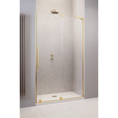 Radaway Furo SL Gold DWJ drzwi prysznicowe 110 cm prawe złoty połysk/szkło przezroczyste 10307572-09-01R/10110530-01-01