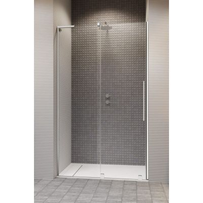 Radaway Furo SL DWJ drzwi prysznicowe 120 cm wnękowe lewe chrom połysk/szkło przezroczyste 10307622-01-01L/10110580-01-01