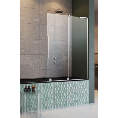 Radaway Furo PND II parawan nawannowy 58,8 cm 2-częściowy chrom połysk/szkło przezroczyste 10309588-01-01R