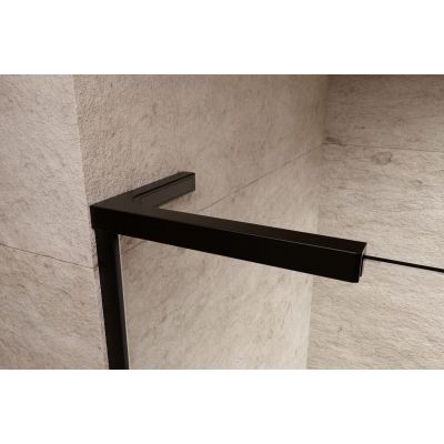 Radaway Modo SL Black II ścianka prysznicowa walk-in 90 cm czarny mat/szkło przezroczyste 10319094-54-01L