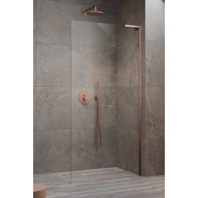 Radaway Modo SL Brushed Copper II ścianka prysznicowa walk-in 100 cm miedź szczotkowany/szkło przezroczyste 10319104-93-01R