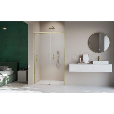 Radaway Idea 8 Brushed Gold DWJ drzwi prysznicowe 64 cm rozsuwane prawe złoty szczotkowany/szkło przezroczyste 10330770-99-01R