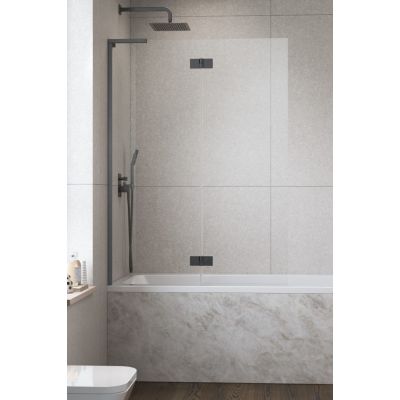 Radaway Essenza 8 SL Brushed GunMetal PND II parawan nawannowy 100 cm 2-częściowy gunmetal szczotkowany/szkło przezroczyste 10500100-92-01L