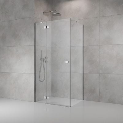 Radaway Almatea SE KDJ kabina prysznicowa 100x90 cm prostokątna chrom połysk/szkło przezroczyste 132143-01-01L 