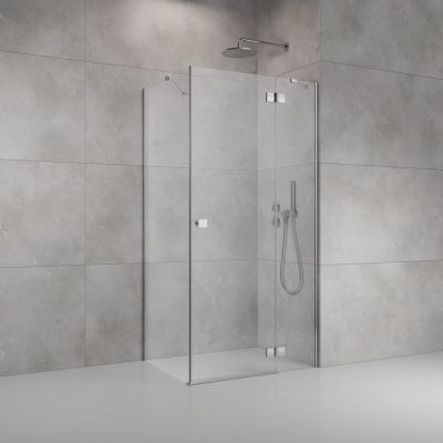 Radaway Almatea SE KDJ kabina prysznicowa 100x90 cm prostokątna chrom połysk/szkło przezroczyste 132143-01-01R