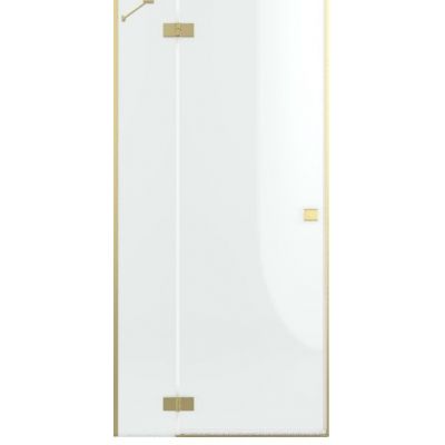 Radaway Essenza DWJ drzwi prysznicowe 120 cm lewe złoty szczotkowany/szkło przezroczyste 13850169901L