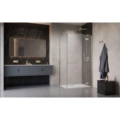 Radaway Essenza Brushed Gold KDJ drzwi prysznicowe 100 cm prawe złoty szczotkowany/szkło przezroczyste 1385040-99-01R