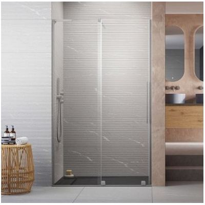 Radaway Furo SL Brushed Nickel DWJ drzwi prysznicowe NA WYMIAR 115 cm rozsuwane nikiel szczotkowany/szkło przezroczyste 20250306-142530-182502