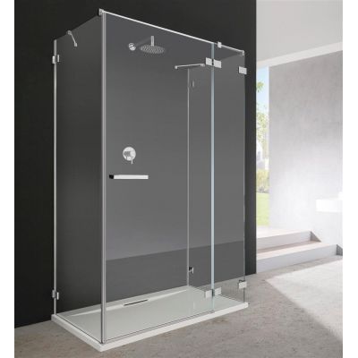 Radaway Euphoria KDJ+S ścianka prysznicowa 22,1 cm krótka szkło przezroczyste 383221-01R