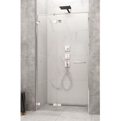 Radaway Arta DWJ II drzwi prysznicowe 82,8 cm wnękowe lewe chrom/szkło przezroczyste 386444-03-01L