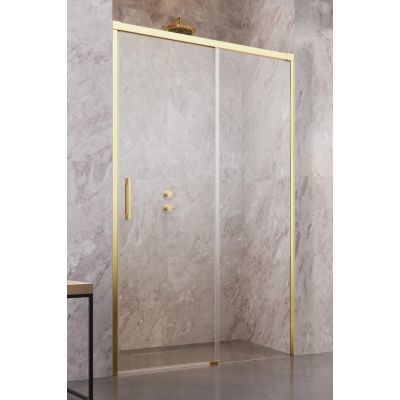Radaway Idea DWJ drzwi prysznicowe 160 cm wnękowe prawe złoty połysk/szkło przezroczyste 387020-09-01R