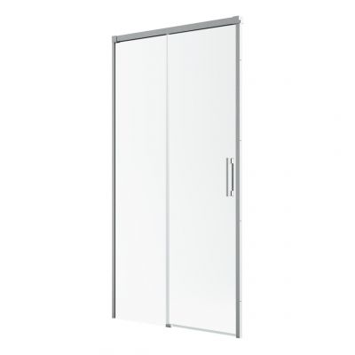 Radaway Idea Brushed Nickel DWJ drzwi prysznicowe 130 cm wnękowe lewe nikiel szczotkowany/szkło przezroczyste 387017-91-01L