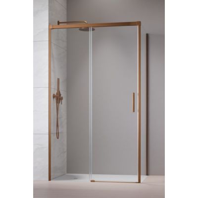 Radaway Idea Brushed Copper KDJ drzwi prysznicowe 100 cm rozsuwane miedź szczotkowany/szkło przezroczyste 387040-93-01L