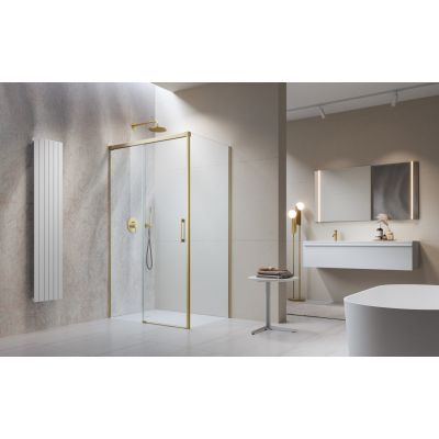 Radaway Idea Brushed Gold KDJ drzwi prysznicowe 100 cm rozsuwane złoty szczotkowany/szkło przezroczyste 387040-99-01L