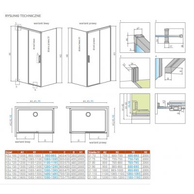 Radaway Idea Brushed Nickel KDJ drzwi prysznicowe 120 cm rozsuwane nikiel szczotkowany/szkło przezroczyste 387042-91-01L