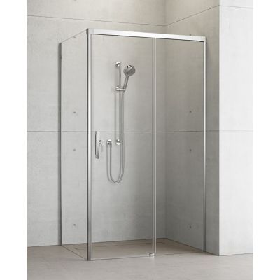 Radaway Idea KDJ ścianka prysznicowa 70 cm boczna lewa chrom/szkło przezroczyste 387048-01-01L