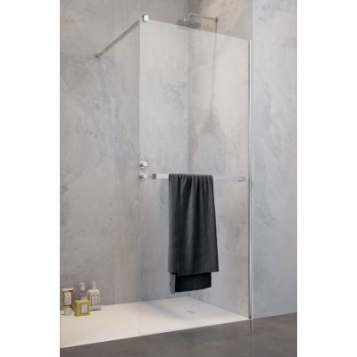 Radaway Modo New II Walk-In ścianka prysznicowa 80 cm z wieszakiem chrom/szkło przezroczyste 389084-01-01W