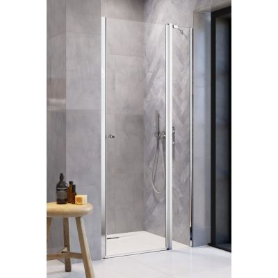 Radaway Eos DWJ II drzwi prysznicowe 90 cm wnękowe prawe chrom/szkło przezroczyste 13799441-01R