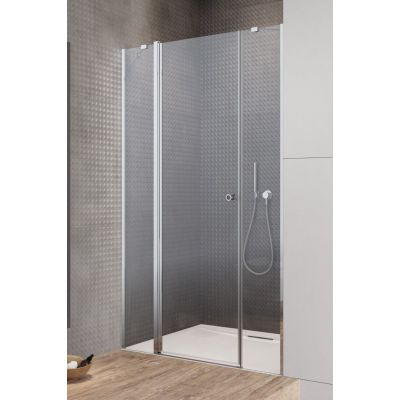 Radaway Eos DWJS drzwi prysznicowe 140 cm wnękowe lewe chrom/szkło przezroczyste 13799456-01L