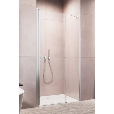 Radaway Eos DWS drzwi prysznicowe 140 cm wnękowe lewe chrom/szkło przezroczyste 137993-01-01L