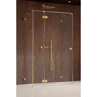 Radaway Essenza Pro Brushed Gold KDJ+S drzwi prysznicowe 100 cm lewe złoty szczotkowany/szkło przezroczyste 10097310-99-01L