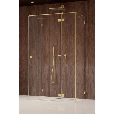 Radaway Essenza Pro Brushed Gold KDJ+S drzwi prysznicowe 90 cm prawe złoty szczotkowany/szkło przezroczyste 10097390-99-01R