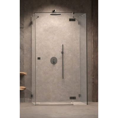 Radaway Essenza Pro Brushed Gunmetal KDJ+S drzwi prysznicowe 120 cm prawe gunmetal brushed/szkło przezroczyste 10097312-92-01R