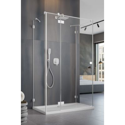 Radaway Essenza Pro White KDJ+S drzwi prysznicowe 100 cm lewe biały mat/szkło przezroczyste 10097310-04-01L