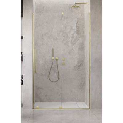 Radaway Furo Brushed Gold DWJ drzwi prysznicowe 57,2 cm prawe złoty szczotkowany/szkło przezroczyste 10107572-99-01R