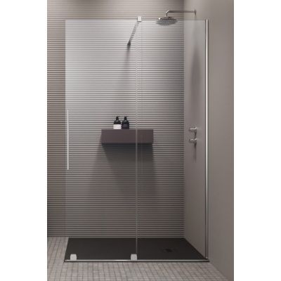 Radaway Furo Walk-In drzwi prysznicowe 58,8 cm prawe chrom/szkło przezroczyste 10106588-01-01R