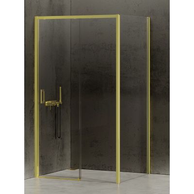 New Trendy Prime Light Gold kabina prysznicowa 110x70 cm prostokątna prawa złoty/szkło przezroczyste K-1468