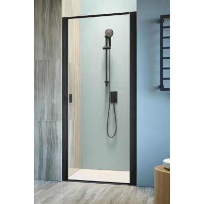 Radaway Nes Black DWJ I drzwi prysznicowe 90 cm prawe czarny mat/szkło Frame 10026090-54-56R