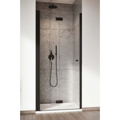 Radaway Nes Black DWB drzwi prysznicowe 90 cm lewe czarny mat/szkło przezroczyste 10029090-54-01L