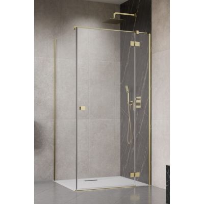 Radaway Essenza Brushed Gold KDJ drzwi prysznicowe 110 cm uchylne złoty szczotkowany/szkło przezroczyste 1385041-99-01R