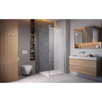 Radaway Essenza New KDJ-B drzwi prysznicowe 80 cm prawe chrom/szkło przezroczyste 1385081-01-01R