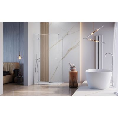 Radaway Essenza New KDJ drzwi prysznicowe 90 cm lewe chrom/szkło przezroczyste 1385044-01-01L