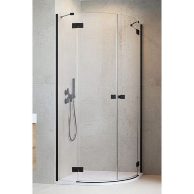 Radaway Essenza New Black PDD drzwi prysznicowe 100 cm prawe czarny mat/szkło przezroczyste 1385003-54-01R