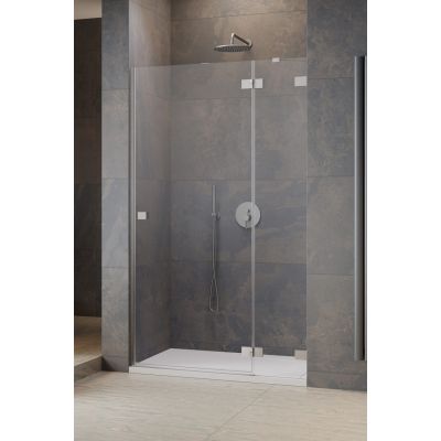 Radaway Essenza Pro Brushed Nickel DWJ drzwi prysznicowe 130 cm wnękowe prawe nikiel szczotkowany/szkło przezroczyste 10099130-91-01R
