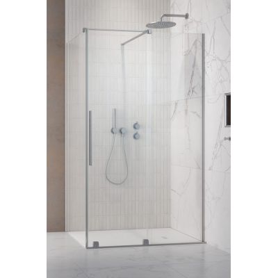 Radaway Furo Brushed Nickel KDJ drzwi prysznicowe 52,2 cm prawe nikiel szczotkowany/szkło przezroczyste 10104522-91-01R