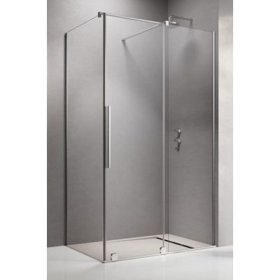 Radaway Furo KDJ drzwi prysznicowe 100 cm prawe chrom/szkło przezroczyste 10104522-01-01R/10110480-01-01