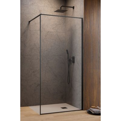 Radaway Modo F Brushed Gunmetal II ścianka prysznicowa walk-in 120 cm gunmetal szczotkowany/szkło przezroczyste 10409124-92-01