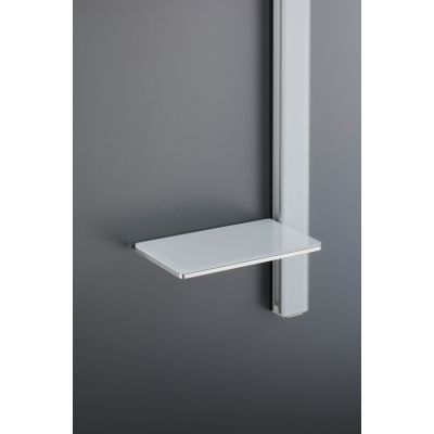 Duravit drążek prysznicowy 81 cm z półką chrom/biały błyszczący UV0600015005