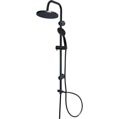 Duschy Flipper zestaw prysznicowy ścienny z deszczownicą czarny 434-20